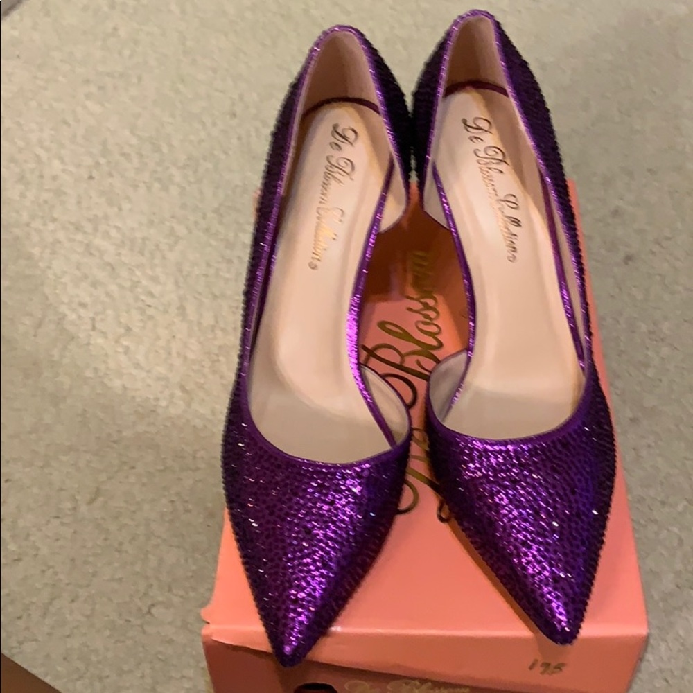 Purple Shimmer Pumps